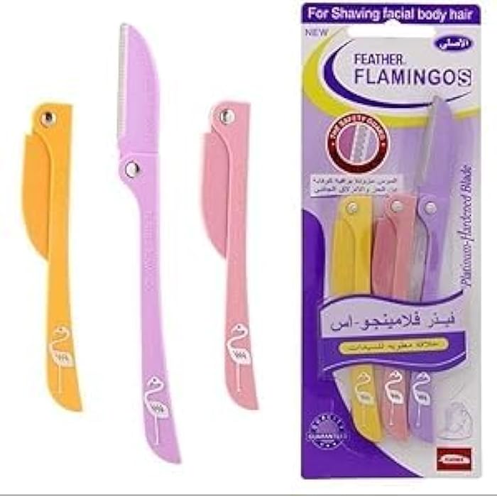 Eyebrow Razors Foldable Facial Hair Trimmers Multipurpose Shaver Razors for Women and Men Eyebrow Face Hair - Image 3